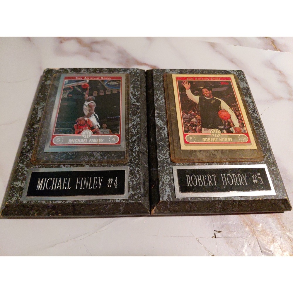 2006/07 San Antonio‎ Spurs Collectible Cards NBA Basketball Woden Display Case